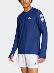 adidas Blue Own the Run Long Sleeve Long-Sleeve Top - Image 2 of 7