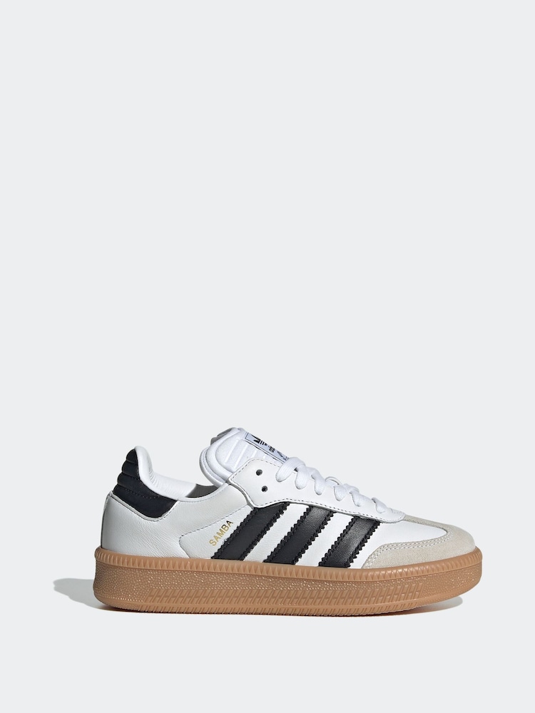 adidas Originals White Samba XLG Lace Junior Trainers - Image 1 of 9 adidas Originals White Samba XLG Lace Junior Trainers - Image 1 of 9