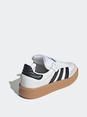 adidas Originals White Samba XLG Lace Junior Trainers - Image 4 of 9