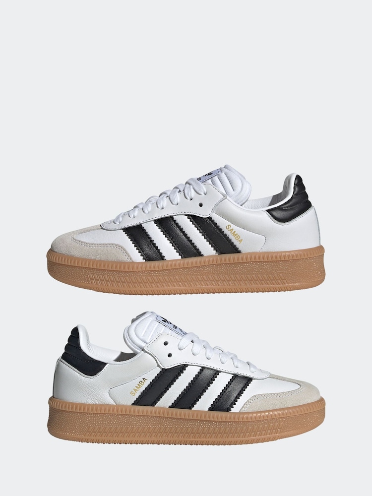 Buy adidas Originals White Samba XLG Lace Junior Trainers from Next USA