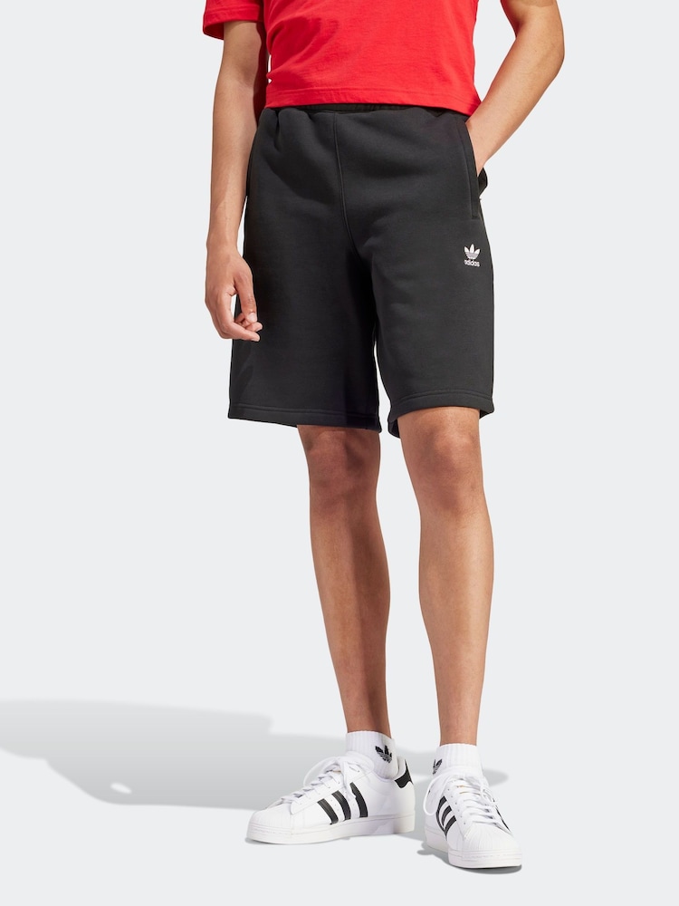 adidas Originals Black Trefoil Essentials Shorts - Image 1 of 6