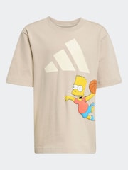 adidas Brown The Simpsons T-Shirt and Shorts Set Little Kids - Image 7 of 8
