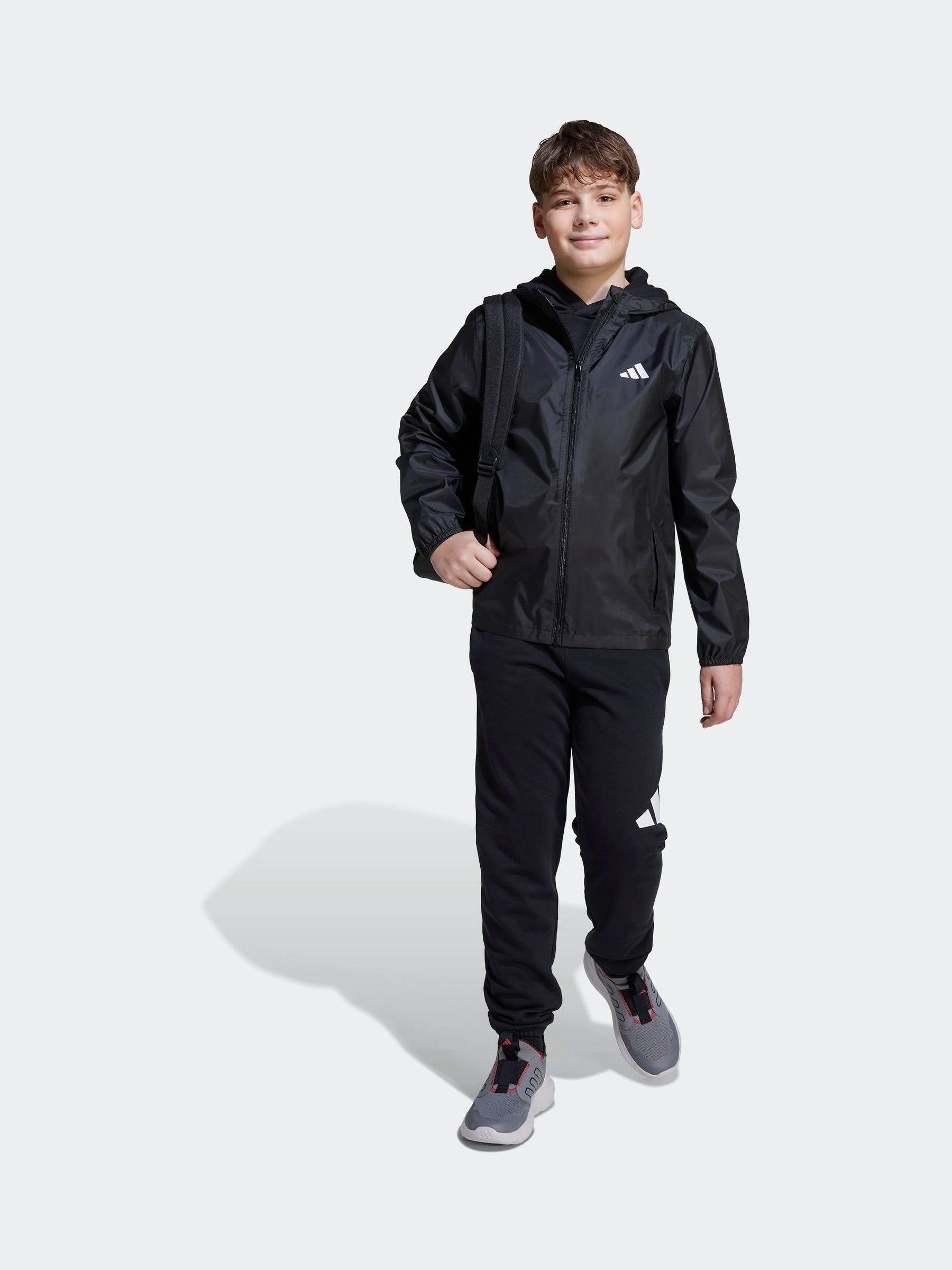 Buy adidas Black Waterproof Kids Rain Jacket from Next USA