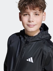 adidas Black Waterproof Rain Jacket Kids - Image 3 of 6