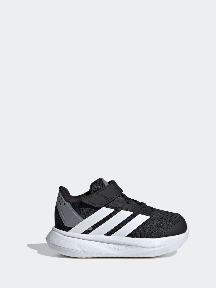 adidas Black Duramo 2.0 Hook and Loop Infant Trainers - Image 1 of 8