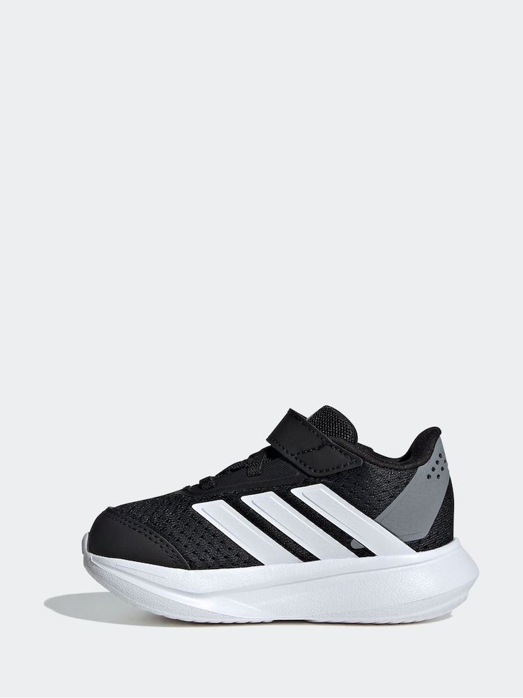 adidas Black Duramo 2.0 Hook and Loop Infant Trainers - Image 2 of 8