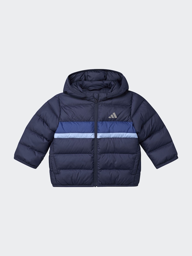 adidas Blue Synthetic Down Infant Kids Jacket - Image 1 of 1 adidas Blue Synthetic Down Infant Kids Jacket - Image 1 of 1
