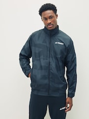 adidas Black Terrex Multi Printed Wind Jacket - Image 1 of 5