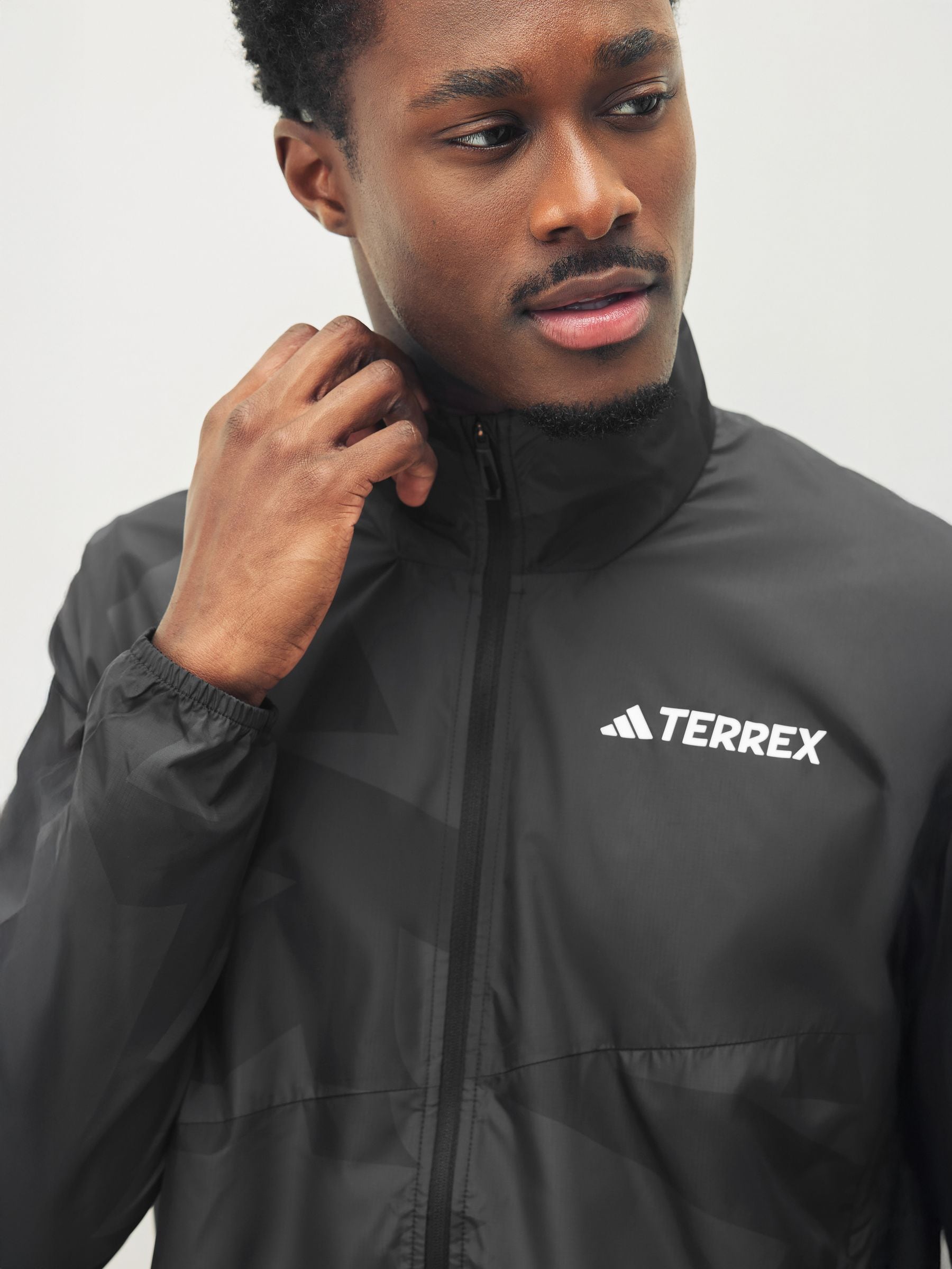 Buy adidas Black Terrex Multi Printed Wind Jacket from Next USA