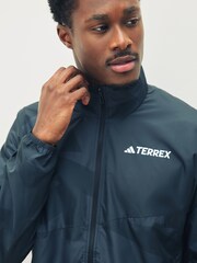 adidas Black Terrex Multi Printed Wind Jacket - Image 4 of 5