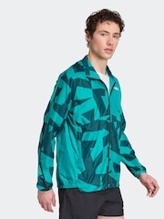 adidas Green Terrex Multi Printed Wind Jacket - Image 3 of 6