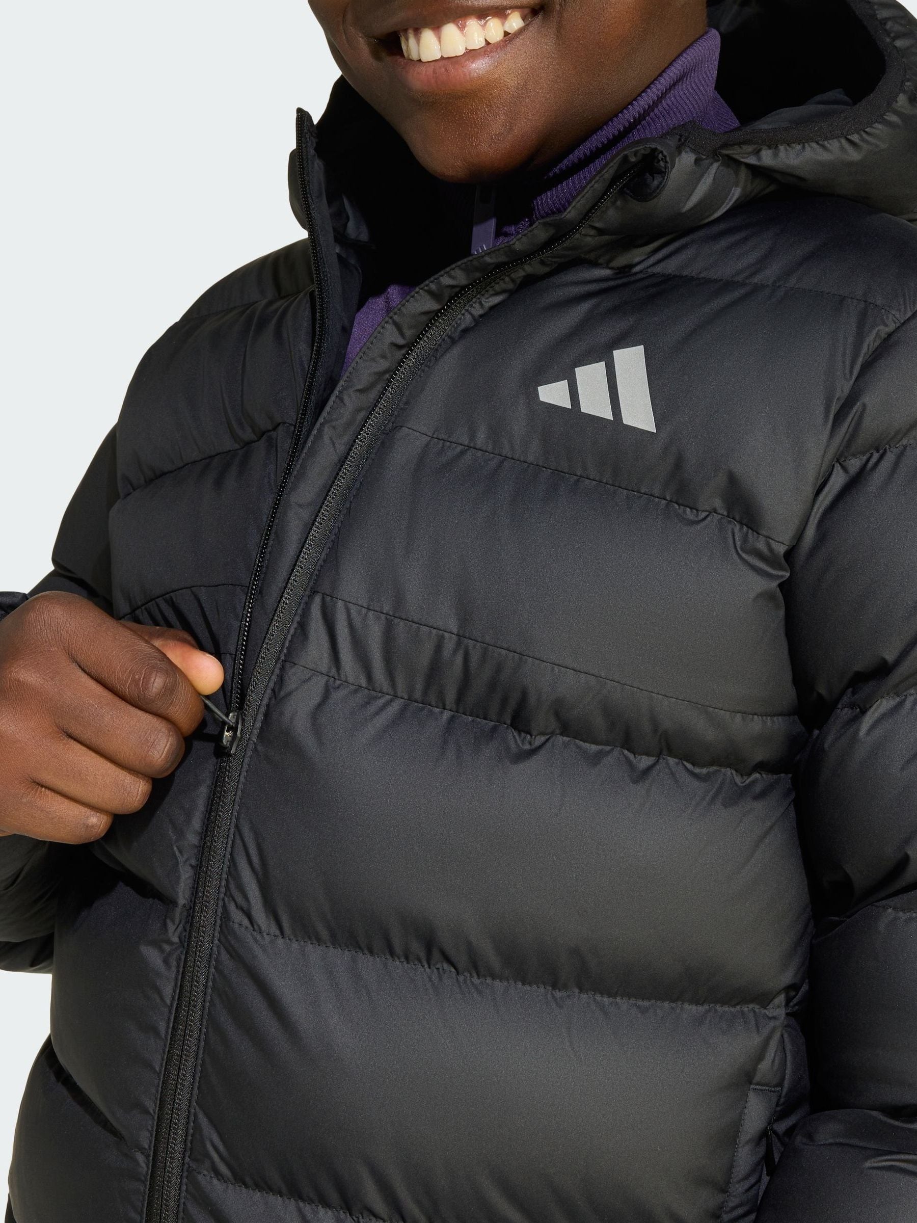 Next：日本 ブラック - adidas 合成繊維 ダウン キッズ ジャケット