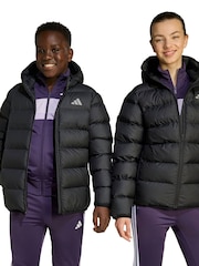 adidas Black Synthetic Down Kids Jacket - Image 7 of 9