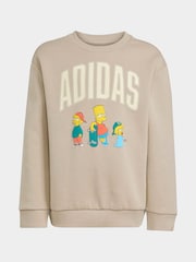 adidas Brown The Simpsons Sweatshirt and Jogger Little Kids - Image 7 of 9