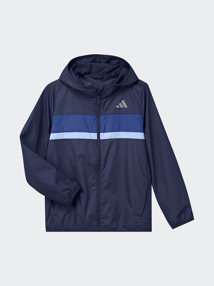 adidas Blue Tiberio Kids Windbreaker - Image 1 of 1 adidas Blue Tiberio Kids Windbreaker - Image 1 of 1