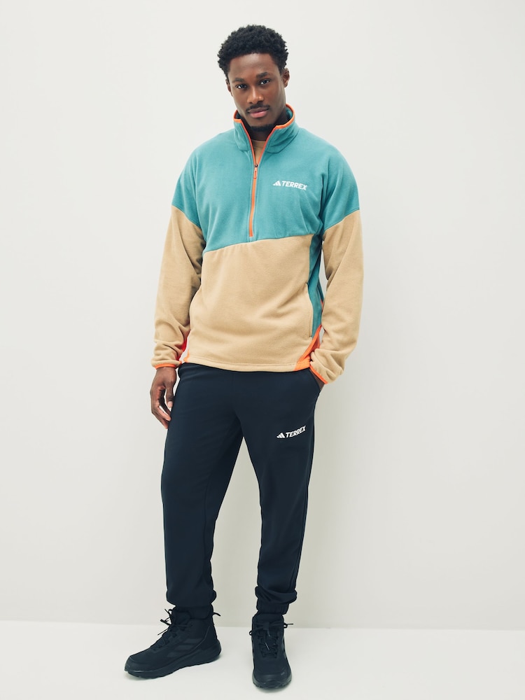 adidas Green Terrex Multi Climawarm Anorak Fleece - Image 2 of 5 adidas Green Terrex Multi Climawarm Anorak Fleece - Image 2 of 5