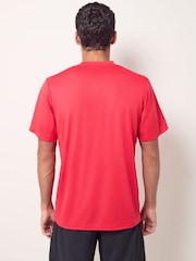 adidas Red Train Essentials Training T-Shirt - Image 3 of 5