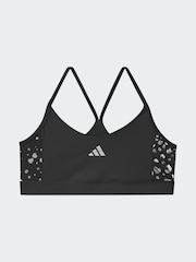 adidas Black Train Essentials Glam Print Kids Bra - Image 1 of 1