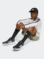 adidas White Train Essentials Longsleeve Kids T-shirt - Image 3 of 4