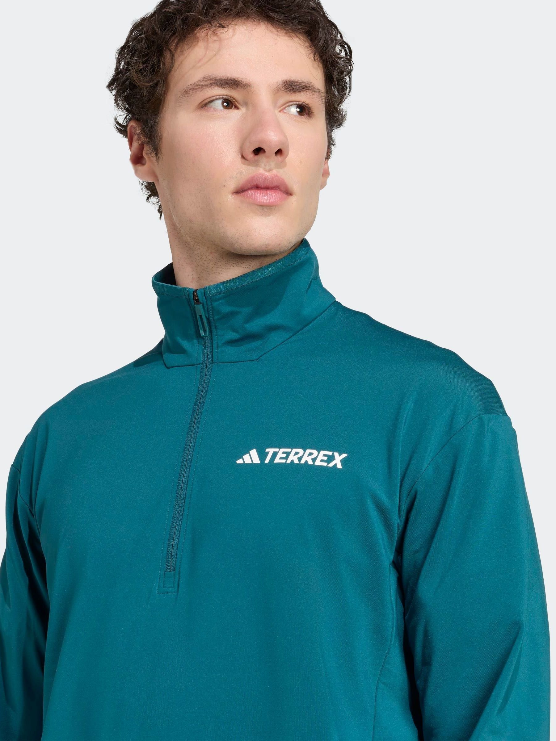 tmtm7221 Orchid Heather KPI Quarter Zip | Mizzen+Main