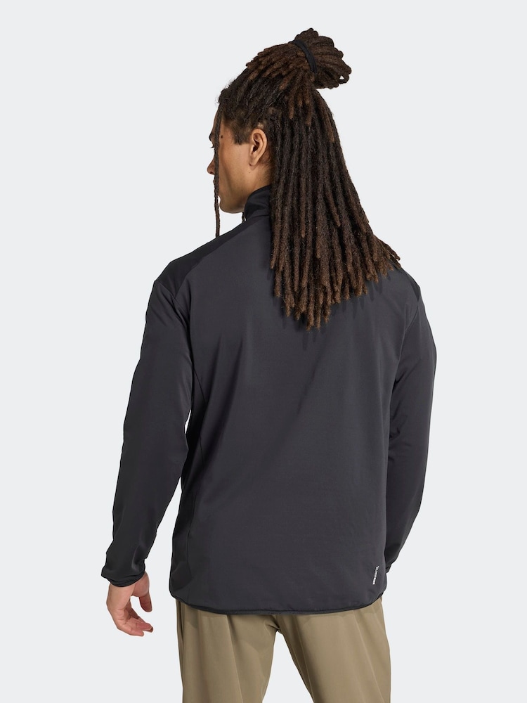 adidas Black Terrex Multi CLIMAWARM Half-Zip Tech Fleece Jacket - Image 2 of 6