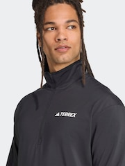 adidas Black Terrex Multi CLIMAWARM Half-Zip Tech Fleece Jacket - Image 4 of 6