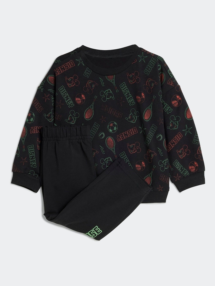 adidas Black Disney Mickey Mouse Sweatshirt and Jogger Infant Kids - Image 1 of 7