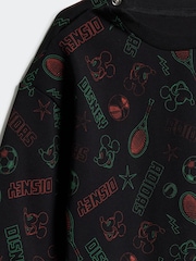 adidas Black Disney Mickey Mouse Sweatshirt and Jogger Infant Kids - Image 5 of 7