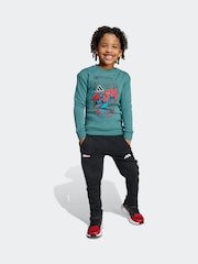 adidas Green Marvel Spider-Man Sweatshirt and Jogger Little Kids - Image 1 of 5