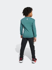 adidas Green Marvel Spider-Man Sweatshirt and Jogger Little Kids - Image 2 of 5