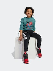 adidas Green Marvel Spider-Man Sweatshirt and Jogger Little Kids - Image 3 of 5