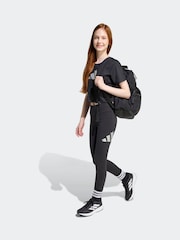 adidas Black Everyday Glam Cotton Leggings Kids - Image 3 of 6