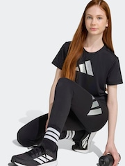 adidas Black Everyday Glam Cotton Leggings Kids - Image 5 of 6