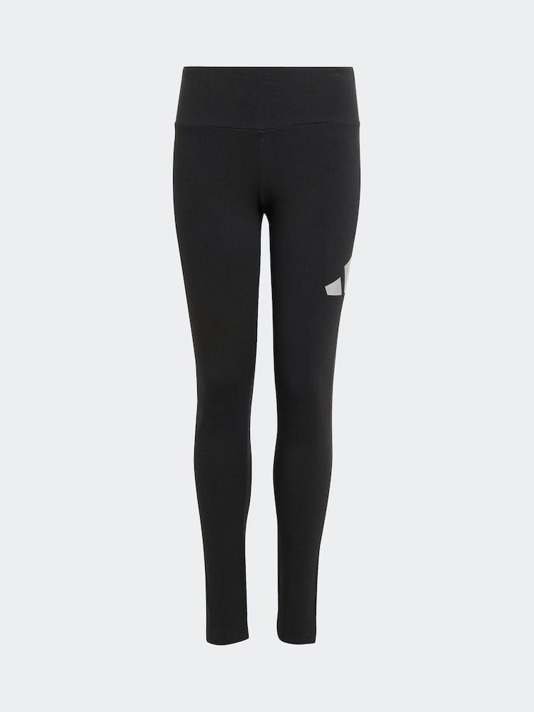 adidas Black Everyday Glam Cotton Leggings Kids - Image 6 of 6