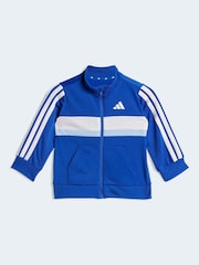 adidas Blue Seasonal Essentials Tiberio 3-Stripes Tricot Tracksuit Infant Kids - Image 2 of 7