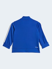 adidas Blue Seasonal Essentials Tiberio 3-Stripes Tricot Tracksuit Infant Kids - Image 3 of 7