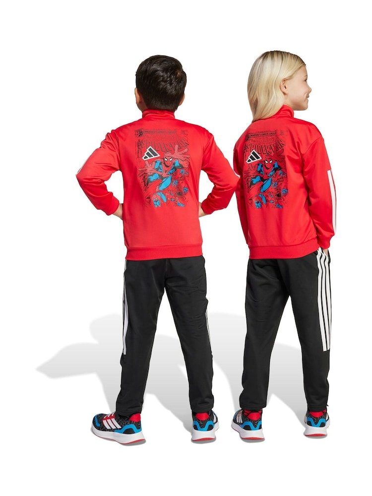 adidas Red Marvel Spider-Man Tracksuit Little Kids - Image 1 of 8