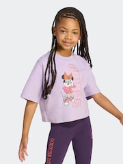 adidas Purple Disney Minnie Mouse Little Kids T-Shirt - Image 1 of 6