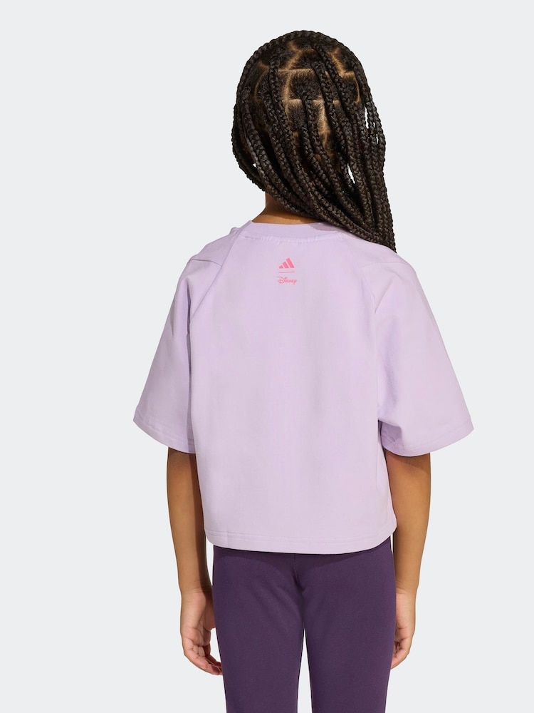 adidas Purple Disney Minnie Mouse Little Kids T-Shirt - Image 2 of 6