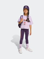 adidas Purple Disney Minnie Mouse Little Kids T-Shirt - Image 3 of 6