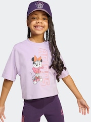 adidas Purple Disney Minnie Mouse Little Kids T-Shirt - Image 5 of 6