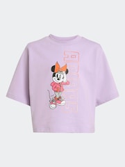 adidas Purple Disney Minnie Mouse Little Kids T-Shirt - Image 6 of 6