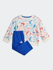 adidas White Essentials Adiraptor Sweatshirt and Jogger Set Infant Kids - Image 1 of 7
