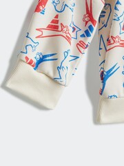 adidas White Essentials Adiraptor Sweatshirt and Jogger Set Infant Kids - Image 7 of 7