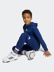 adidas Blue Essentials Little Kids Hoodie - Image 5 of 8