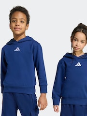 adidas Blue Essentials Little Kids Hoodie - Image 6 of 8