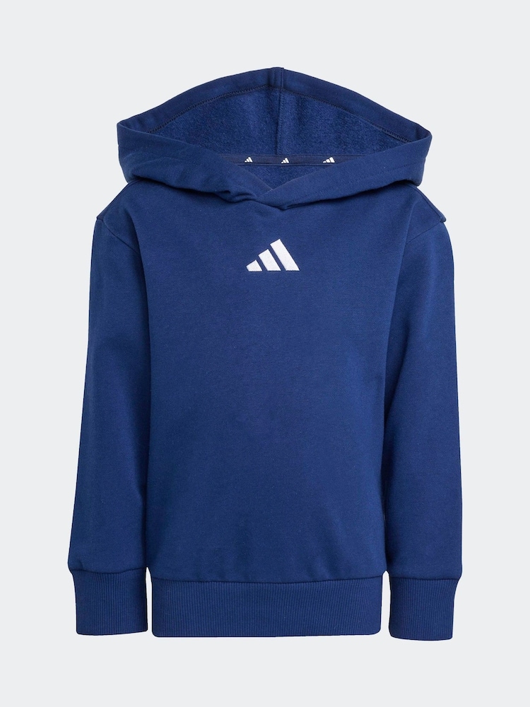 adidas Blue Essentials Little Kids Hoodie - Image 8 of 8