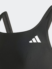 adidas Black V-back Kids Swimsuit - Image 3 of 5