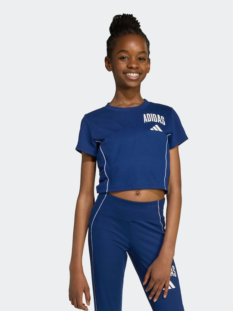 adidas Blue Train Essentials Collegiate T-Shirt Kids - Image 1 of 5