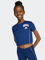 adidas Blue Train Essentials Collegiate T-Shirt Kids - Image 4 of 5